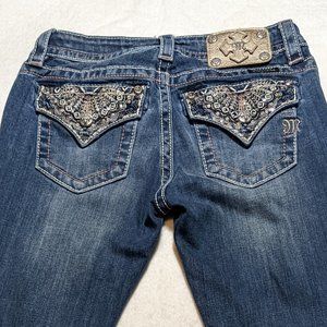 Miss Me Functional Flap Pocket Bootcut Jeans